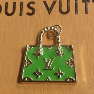 LV Vibrant Green Bag Charm Pendant